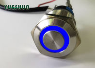 16mm Illuminated Push Button Switch, Aluminium Stainless Steel Push Button Switch