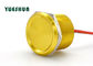 Cina Aluminium Piezo Push Button Beralih TIDAK ADA Lampu 25mm 24VAC 100mA Tubuh Kuning eksportir