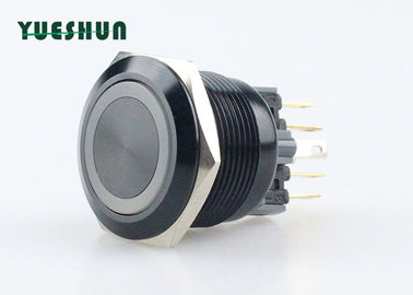 Cina 22mm Aluminium Push Button Beralih Cincin Cahaya LED Tahan Lama Untuk Tekan Lama Distributor